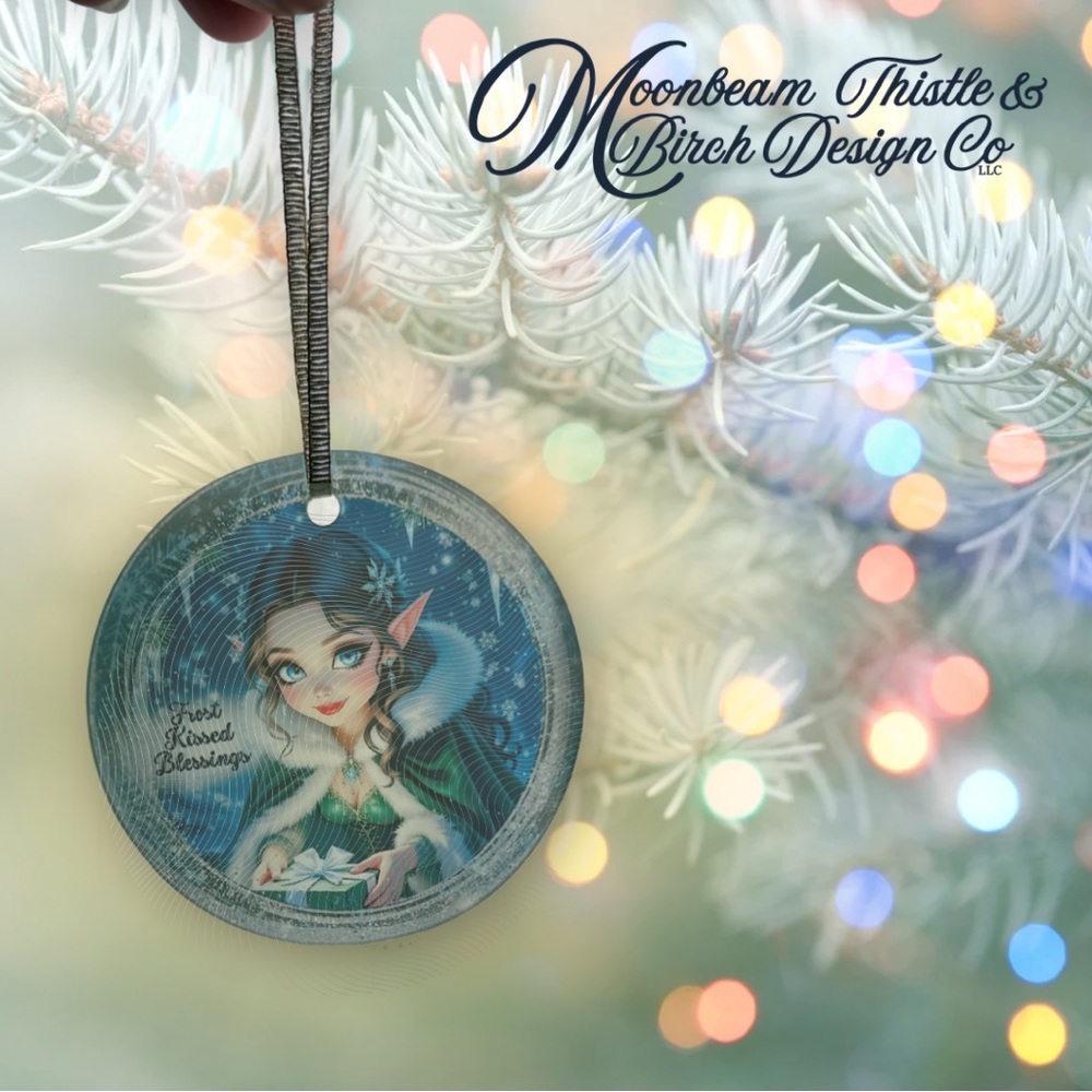 Holiday Ornament - Winter Elf Tempered Glass